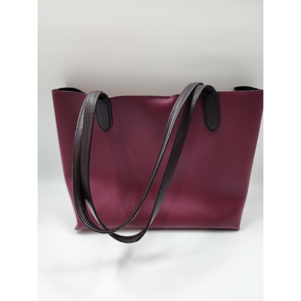 Coach Willow Tote Bag Berry Polished Pebble Leather Turnlock C0691 Womens - Picture 2 of 16